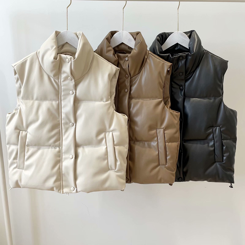 Wool Coat Peacoat - Colete de couro real feminino inverno