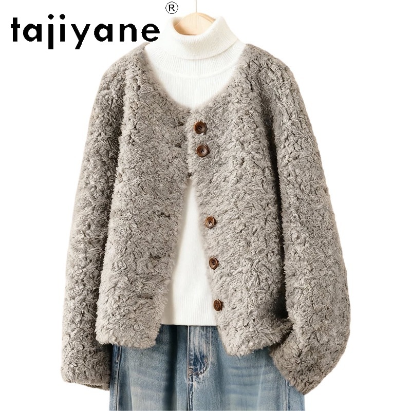 Wool Coat Peacoat - TAJIYANE Casaco Feminino Curto de Lã