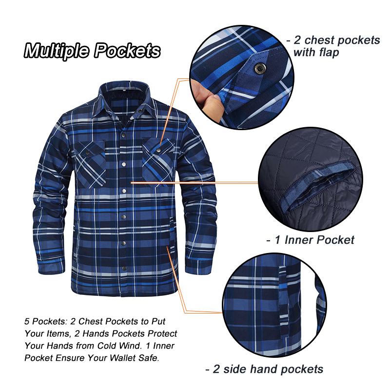Jaqueta xadrez verde grossa ma - Flannel Shirt Lined avaliação e preço