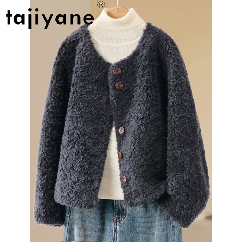 TAJIYANE Casaco Feminino Curto - Wool Coat Peacoat avaliação e preço