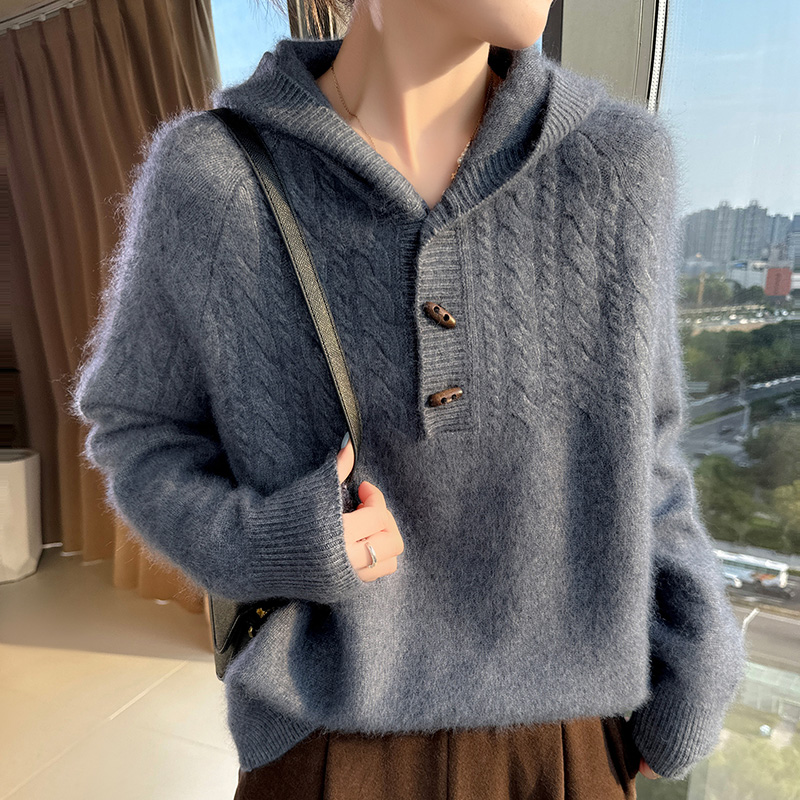 100% puro vison cashmere malha - Wool Coat Peacoat avaliação e preço